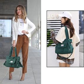 img 3 attached to 👜 Легкие женские сумочки и кошельки Scioltoo с плечевыми ремнями и множеством карманов, а также сумки-хобо