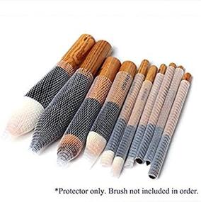 img 1 attached to 🖌️ 150 Pack of Magik Protect Pro Makeup Brush Protectors