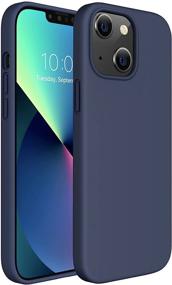 img 4 attached to 📱 Miracase iPhone 13 Case 6.1 inch(2021) - Soft Liquid Silicone Gel Rubber Full Body Protection Shockproof Cover Case in Navy Blue