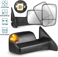 🔌 mostplus power heated towing mirrors for 02-08 dodge ram 1500 2500 3500 with turn signal light (set of 2) - enhanced for easy modification logo