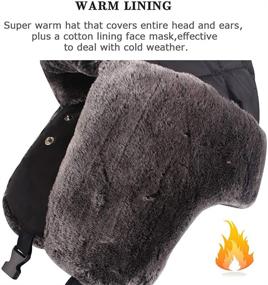 img 2 attached to 🧤 Outdoor Windproof Boys' Winter Trapper Trooper Accessories for Cold Weather