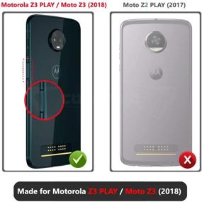 img 3 attached to Чехол Covrware Aegis Series для Moto Z3 Play / Moto Z3 - Полнокорпусный бронированный чехол с встроенным защитным экраном, голубой цвет - В комплекте клипса для пояса и подставка для удобной установки.