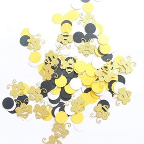 img 2 attached to 🐝 Bumble Bee Glitter Confetti: Fun Party Decoration for Gender Reveal, Baby Shower, or First Birthday