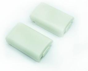 img 3 attached to Enhance Your Xbox 360 Controller with 2X White Battery Cover - Microsoft Wireless Controller Accessory