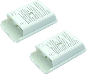 img 4 attached to Enhance Your Xbox 360 Controller with 2X White Battery Cover - Microsoft Wireless Controller Accessory