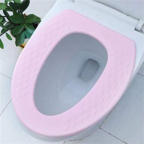 img 1 attached to 🚽 Maxmartt Toilet Seat Cushion: Waterproof EVA Reusable Soft Pad (Color: Pink)