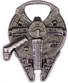 img 2 attached to 🚀 Star Wars Millennium Falcon Metal Bottle Opener Zinc Alloy - Non-Magnetic 2.4" Version: The Ultimate Sci-fi Collectible!