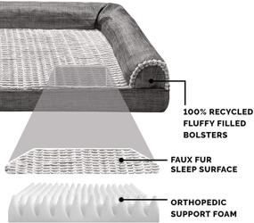 img 1 attached to 🐾 Furhaven Orthopedic and Cooling Gel Pet Beds: Perfect Comfort for Dogs and Cats