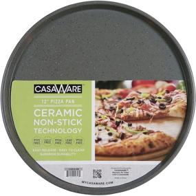 img 2 attached to 🍕 12-Inch Silver Granite Pizza/Baking Pan by casaWare