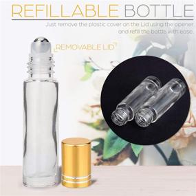 img 2 attached to 💆 Stainless Steel Essential Cosmetic Perfume Bottles