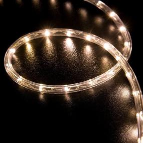 img 3 attached to 🌟 WYZworks 150 ft Warm White 2 Wire LED Rope Light - PRE-ASSEMBLED Christmas Holiday Decoration for Indoor and Outdoor Lighting