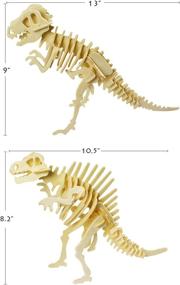 img 1 attached to Wooden Dinosaur Assembly Kit - Calary Simulation