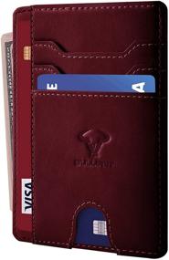 img 4 attached to 👔 Bulliant Genuine Minimalist Men's Accessories, Wallets, Card Cases & Money Organizers with Effective Blocking Technology - Gift Boxed