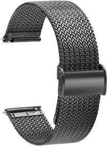 img 4 attached to ⌚ Mesh Metal T-Strap Men's Watches with Watch Strap