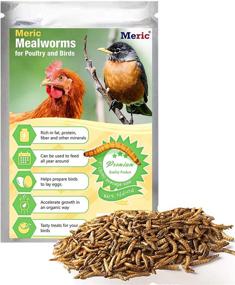 img 2 attached to 🐦 MERIC Mealworm for Birds: Boost Alertness, Aid Muscle Development, and Support Reproduction with Well-Balanced Treats - 3.5 oz. Zip-Lock Bag