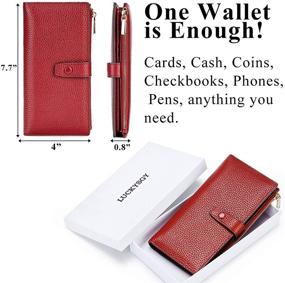 img 2 attached to Leather Wallets Blocking Wallet Capacity Women's Handbags & Wallets and Wallets