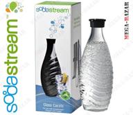 🥤 sodastream glass carafe for penguin or crystal machines: sleek and eco-friendly beverage solution logo