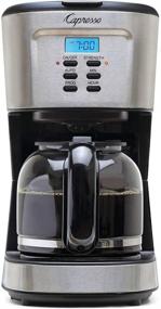 img 3 attached to Capresso Stainless and Black ☕ 12-Cup Coffee Maker, Glass Carafe 416.05