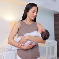 серые пелёнки comfy cubs muslin swaddle - унисекс комплект укутывающих пелёнок для новорождённых мальчиков и девочек. логотип