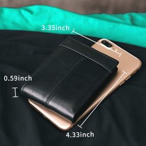 img 2 attached to 👔 Premium Genuine Leather Wallets: Stylish Minimalist Holders for Men's Accessories