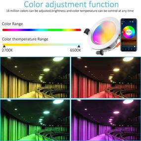 img 2 attached to 💡 FVTLED Downlight Bluetooth: Multicolor 2700K-6500K – Ultimate Illumination