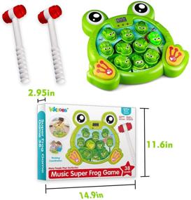 img 1 attached to 🐸 KKONES Music Super Frog Game Toddler Toys - Interactive Fun Toy with Music & Light for Kids Aged 2-8, Perfect Gift for Boys & Girls
