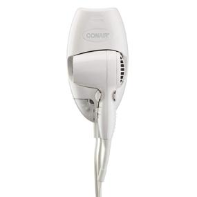 img 4 attached to 💡 White LED Night Light Wall-Mounted Hair Dryer by Conair, Featuring 1600 Watts
