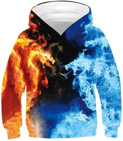 img 4 attached to 🦄 Stylish UNICOMIDEA Geometry Sweatshirts: Trendy Boys' Fashion Hoodies & Sweatshirts