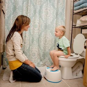 img 1 attached to 🚽 Chozi Green Child Step Stool: The Perfect Comfortable Solution for Potty or Bathroom Training