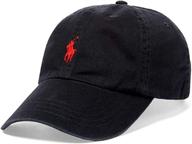 🧢 polo ralph lauren men's core classic sport hat with black/red pony - one size logo