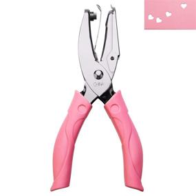 img 4 attached to AIEX 5.5mm Hole Punch with Pink Grip for Craft Paper (Heart) – Improved for SEO