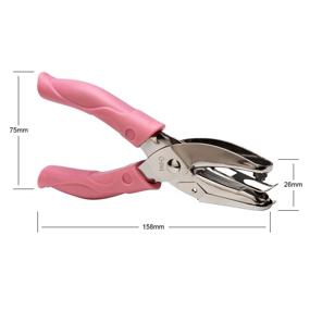img 3 attached to AIEX 5.5mm Hole Punch with Pink Grip for Craft Paper (Heart) – Improved for SEO