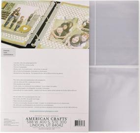 img 1 attached to 📸 We R Memory Keepers Ultra Crystal Clear 12x12 Photo Sleeves (10 Pieces) - Perfect for 3-4x6 and 1-12x6 Inches Album & Sleeve