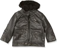 👦 stylish and trendy: urban republic boys artsy faux leather jacket - perfect for fashion-forward boys! logo