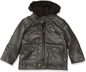 img 3 attached to 👦 Stylish and Trendy: URBAN REPUBLIC Boys Artsy Faux Leather Jacket - Perfect for Fashion-forward Boys!