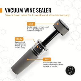 img 1 attached to 🍾 Cork Genius Wine Vacuum Sealers - Portable, Airtight Sealer for Wine Bottles - Leak-proof Wine Saver - Easy-to-Use Wine Preservation Tool (3 Pack)