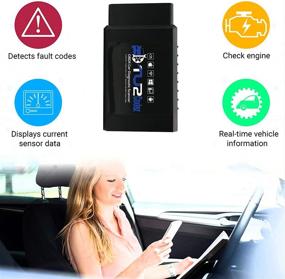 img 2 attached to 🚗 Upgraded Chip TU2Codez OBD Car Scanner: iOS & Android Compatible - Pass State Emission's Inspection Test, Clear Engine Light, WiFi Connection - Save Time & Repair Costs with Accurate Data