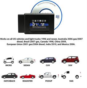 img 1 attached to 🚗 Upgraded Chip TU2Codez OBD Car Scanner: iOS & Android Compatible - Pass State Emission's Inspection Test, Clear Engine Light, WiFi Connection - Save Time & Repair Costs with Accurate Data