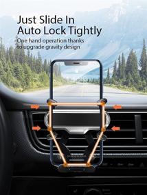 img 2 attached to Universal Air Vent Phone Holder Mount Clip with Charging Cable for Car Auto Lock - Compatible with iPhone 12/12 Pro/12 Pro Max/11 Pro Max/XR/XS Max/8 Plus, Galaxy S20/S20+