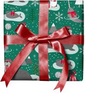 narwhal christmas wrapping holiday giftwrap logo