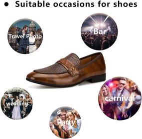 img 1 attached to Meijiana Brown Loafers Classic Wedding Men's Shoes