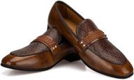 meijiana brown loafers classic wedding men's shoes логотип