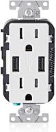 🔌 leviton t5632 w: революционная зарядная розетка с устойчивостью к зарядному устройству для максимальной безопасности. логотип