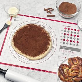 img 1 attached to OXO Good Grips Silicone Pastry Mat, Tan, Size: One
