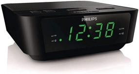 img 3 attached to ⏰ ЦИФРОВОЙ Радиобудильник PHILIPS для спальни с FM-радио, светодиодным дисплеем, удобной функцией повтора, таймером сна, запасным источником питания от батареек (батарейки продаются отдельно)