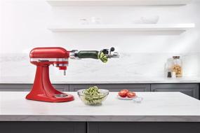 img 1 attached to 🍽️ Enhance Your Culinary Experience with the KitchenAid Spiralizer Plus Attachment – Peel, Core, and Slice Effortlessly in Silver!