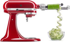 img 4 attached to 🍽️ Enhance Your Culinary Experience with the KitchenAid Spiralizer Plus Attachment – Peel, Core, and Slice Effortlessly in Silver!