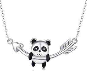 img 4 attached to ❤️ TRISHULA Cute Panda Heart Pendant Necklace - Forever Love Animals Series: Delicate Heart Jewelry Ideal Gift for Mothers, Daughters, and Wives