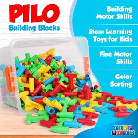 img 3 attached to PlayBuild Pilo Building Blocks Construction