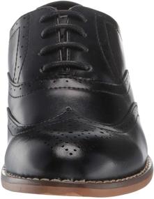 img 3 attached to 👞 Classic Styling with a Modern Twist: STACY ADAMS Dunbar Wingtip Oxford for Unisex-Child Comfort